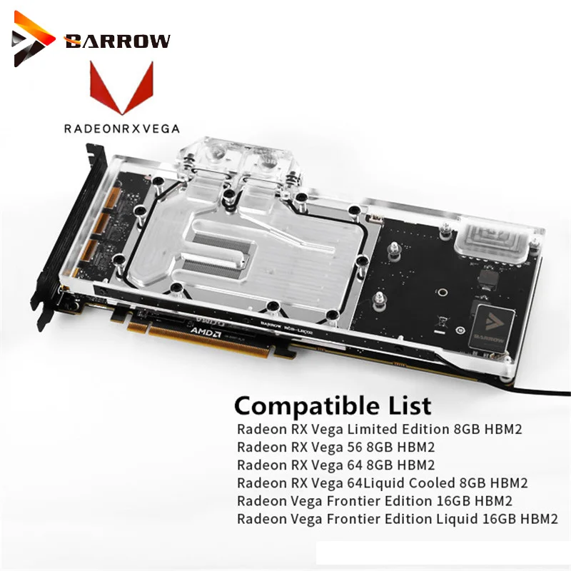 BS AMRVEGA PA Barrow GPU водоблок для Radeon Vega Frontier Edition 16G gpu кулер RX 64 Ограниченная серия 8 Гб|gpu