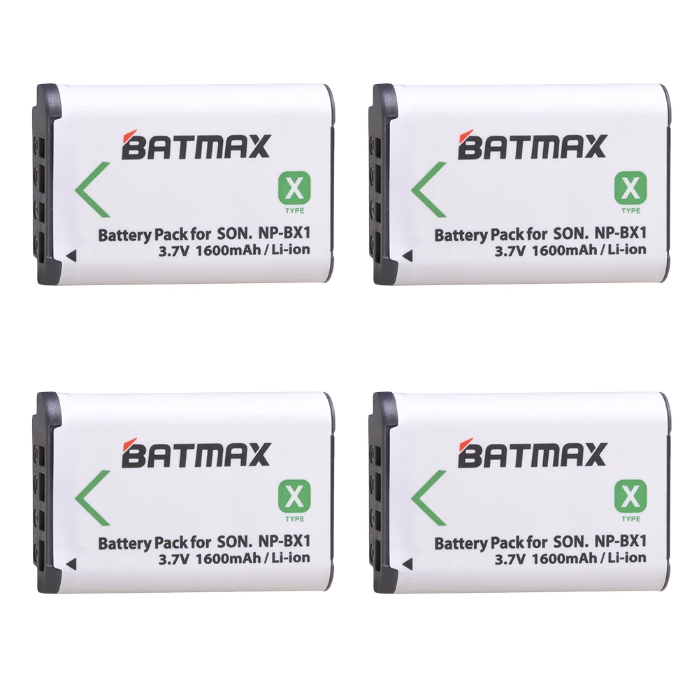 4Pcs 2x NP-BX1 NP BX1 Батарейки+ ЖК-дисплей Dual USB Зарядное устройство для sony комплектующие фотоаппарата sony DSC RX1 RX100 AS100V M3 M2 HX300 HX400 HX50 HX60 GWP88 AS15 WX350 - Цвет: 4Pcs