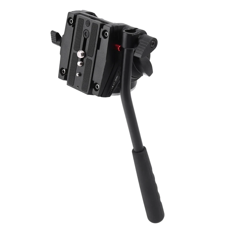 

KINGJOY Heavy Duty Video Camera Fluid Drag Head, Fluid Drag Pan Tilt Head for DSLR Camera Video Camcorder Shooting Filming