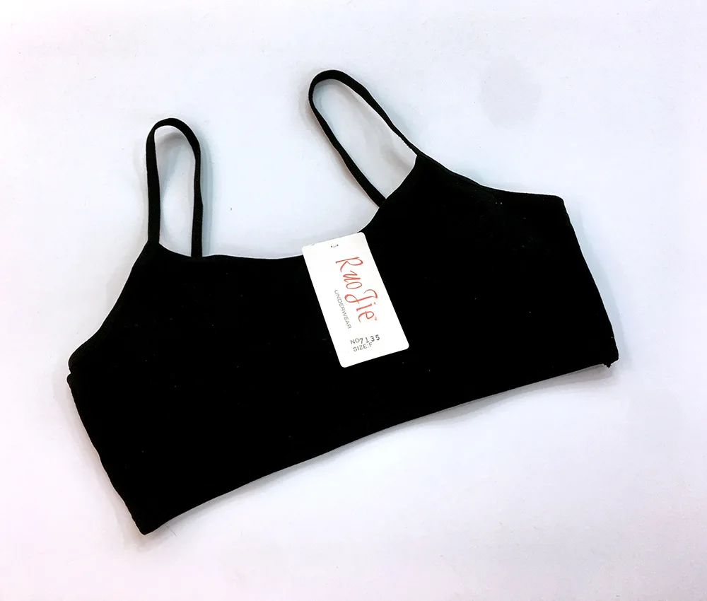 Первый тренировочный бюстгальтер на бретельках для девочек удобный хлопковый