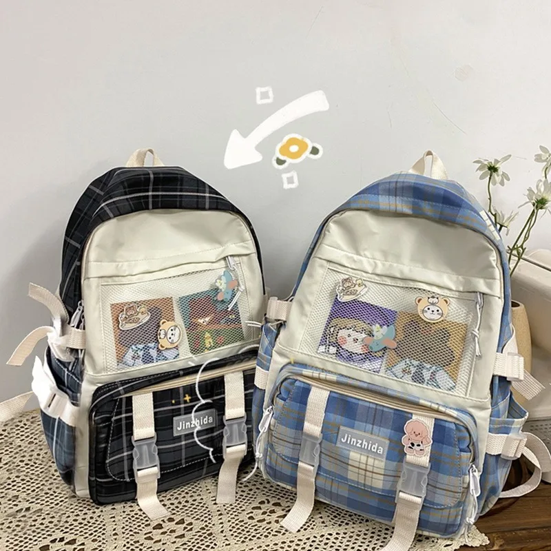 

2021 New Cute Women Backpack Waterproof Nylon Female Schoolbag Women's Laptop Backpacks Kawaii Girl Travel Book Bags Hot Selling