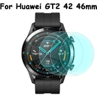 Защитная пленка для экрана часов из закаленного стекла, устойчивая к царапинам твердость 9H, Умная Замена для Huawei GT 2 42 мм 46 мм