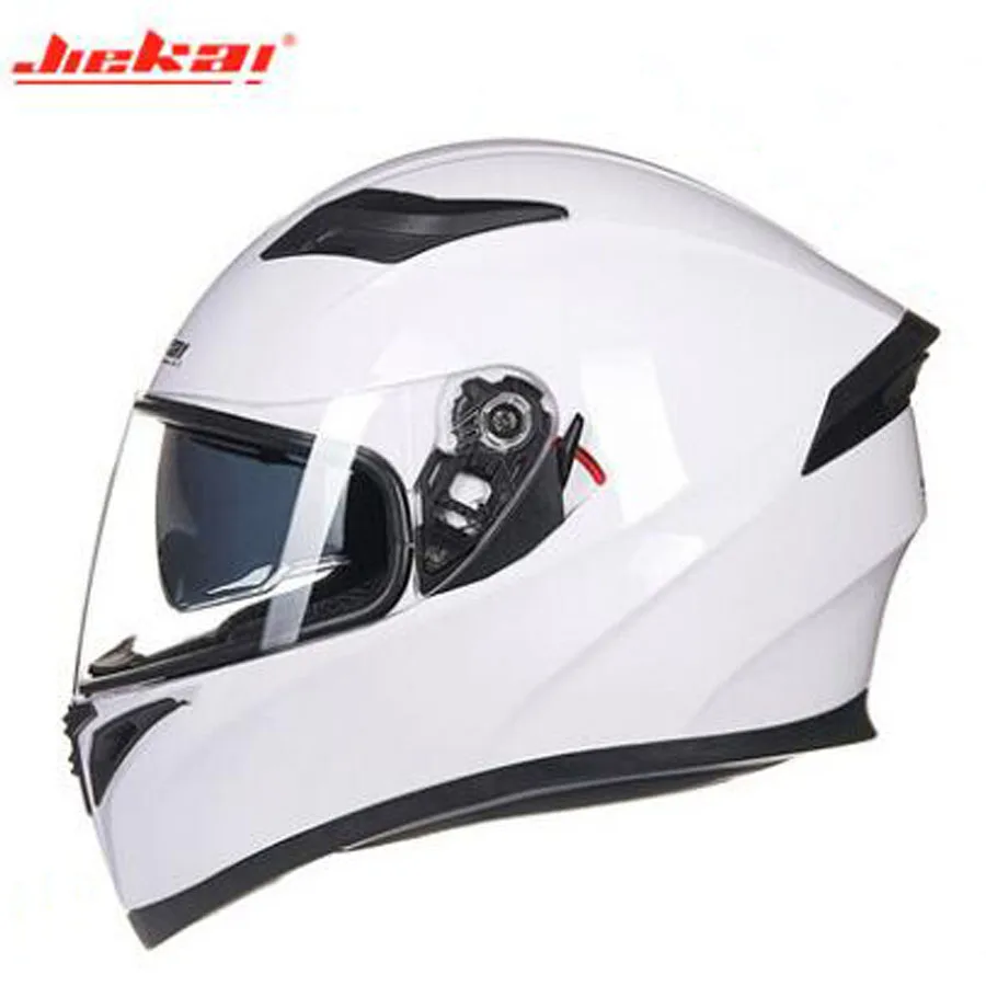 JIEKAI полное лицо с прозрачными противотуманными линзами мотоциклетные шлемы для