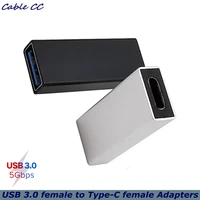 high speed usb c usb 3 1 type c female to usb 3 0 a female adapter converter adapter 5gbps data transmission black silver
