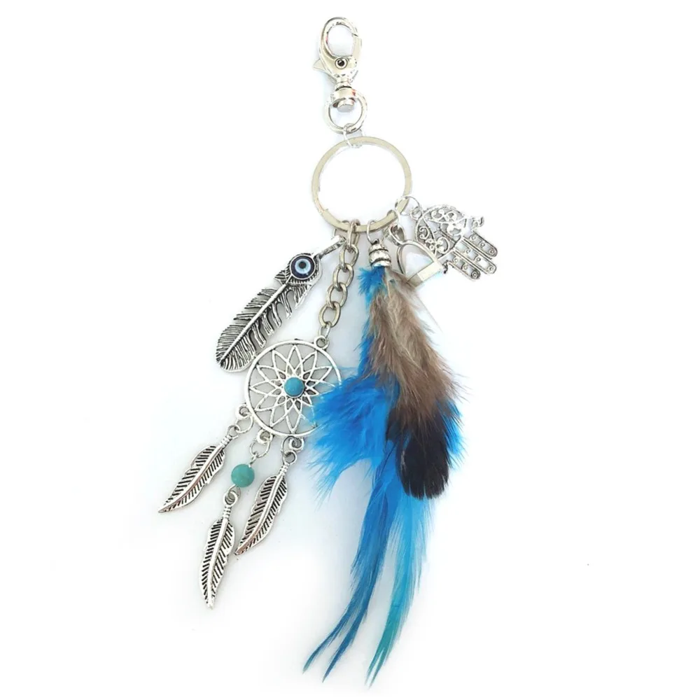 Черный Опал искусственная фантазия Ловец снов мужская кожаная сумка брелок для