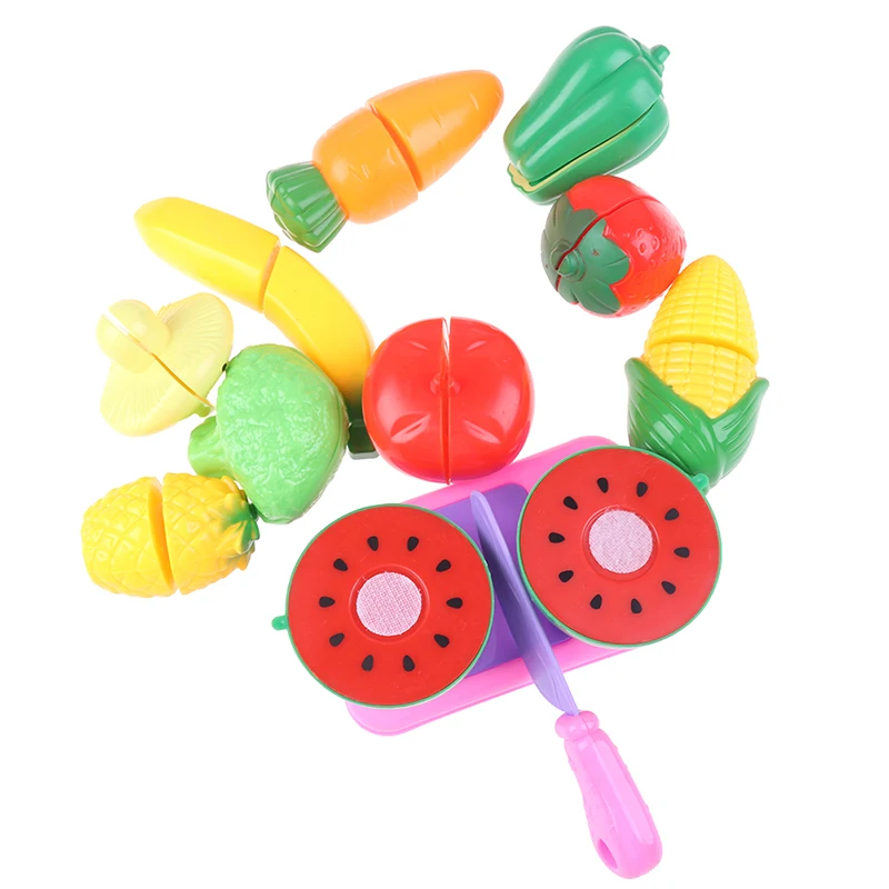 Горячая продажа 7 шт/9 шт Безопасный детский игровой домик игрушка резка фруктов