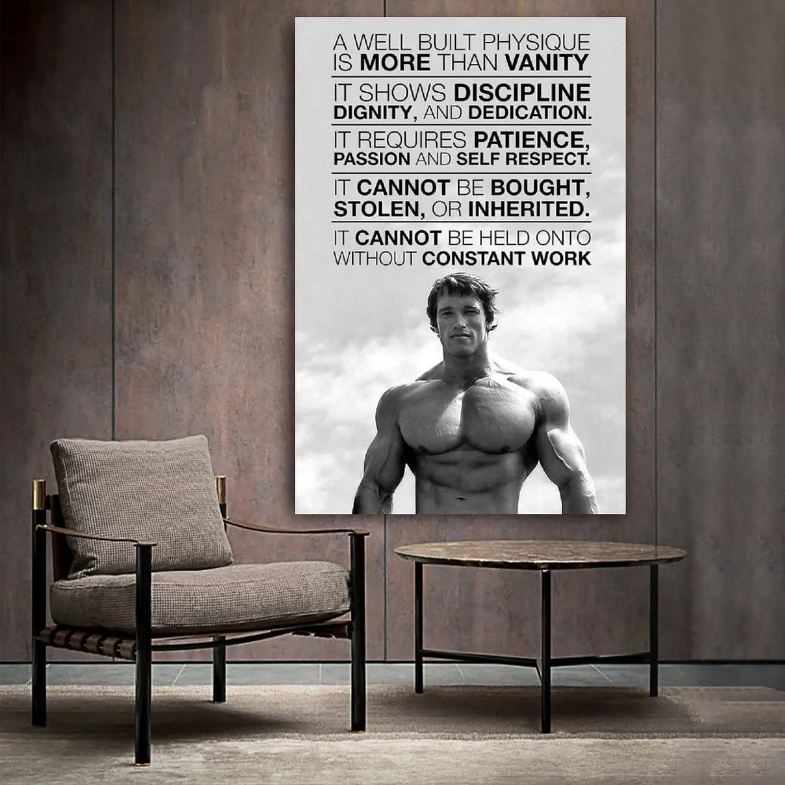

Arnold Schwarzenegger Motivation Gym Canvas Poster Bedroom Decor Sports Landscape Office Room Decor Gift