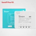 Sonoff Pow R3, 25 А высокомощный умный Wi-Fi переключатель, переключатель вклвыкл с монитором мощности в реальном времени, измерение потребления в ваттах