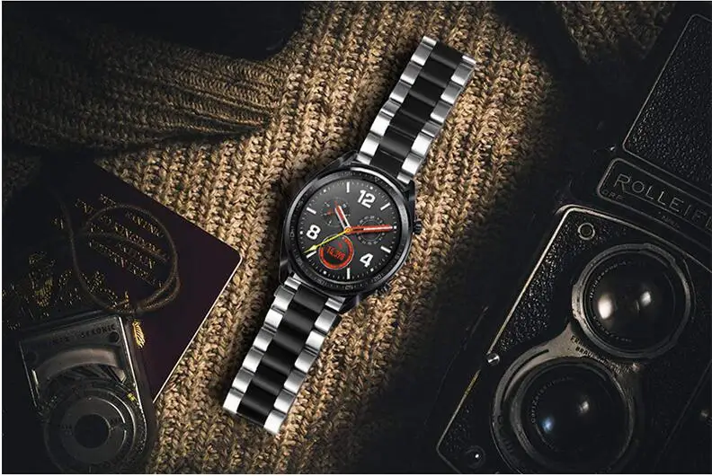 Металлический Ремешок Для huawei watch gt 2 Ремешок Браслет для huawei honor магический ремешок из нержавеющей стали браслет часы GT ремень