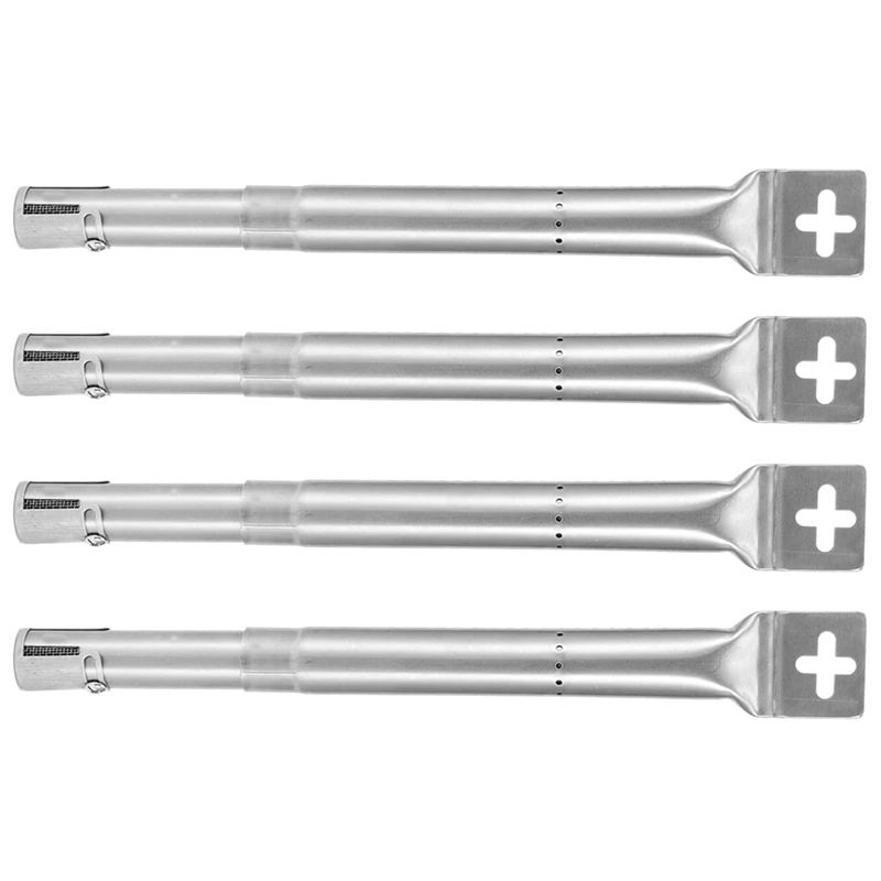 

4Pcs BBQ Gas Grill Universal Replace Stainless Steel Tube Burners for Brinkman,Char-Broil,Charm Glow,Kenmore