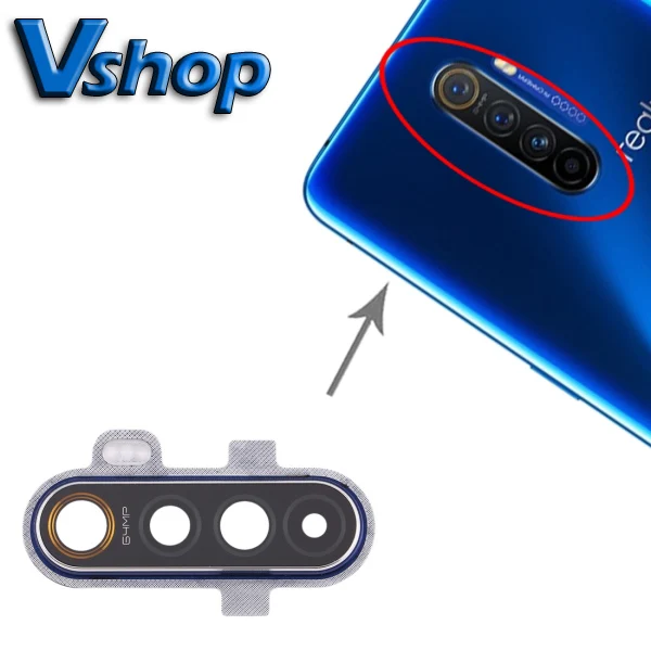 Для Realme X2 Pro Камера крышка объектива для OPPO сзади мобильный телефон Запчасти