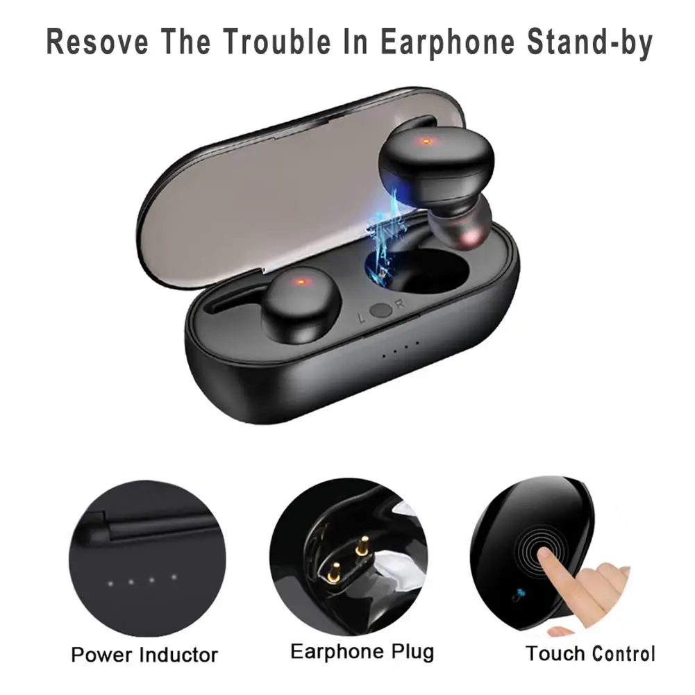Спортивные наушники Y30 TWS Bluetooth 5 0 IPX5 водонепроницаемые беспроводные моно и