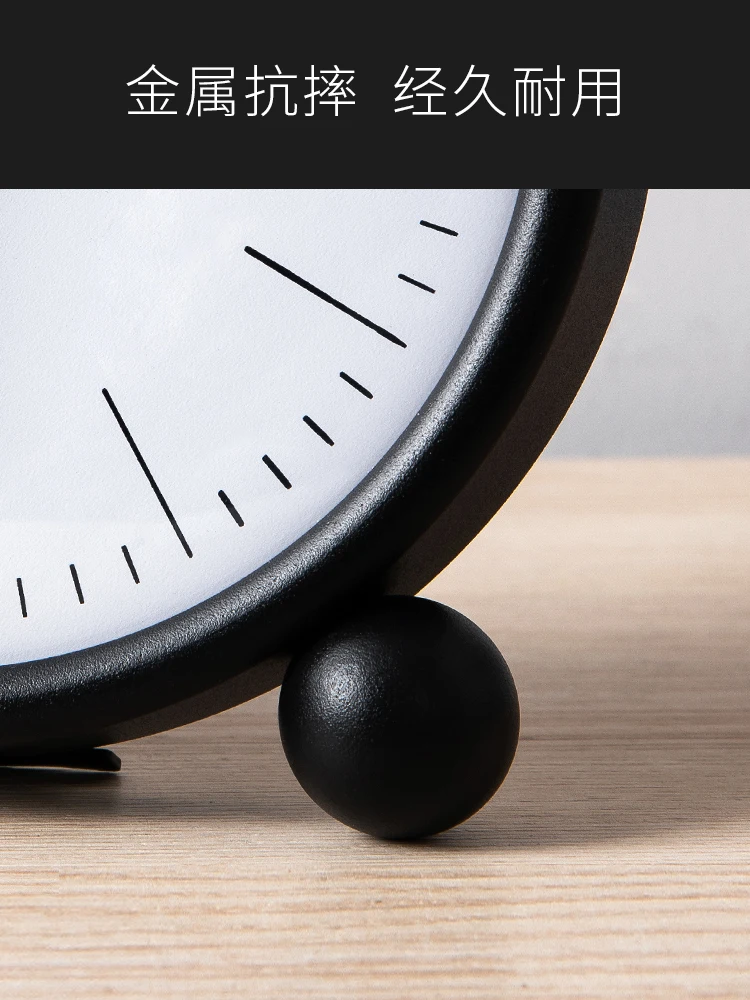 

Nordic Minimalist Table Clock Silent Creative Small Desk Clock Kids Metal Bedroom Clocks Reloj Escritorio Retro Clock AC50TC