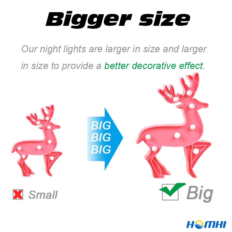 Рождественский олень светодиодная декоративная лампа детский ночсветильник