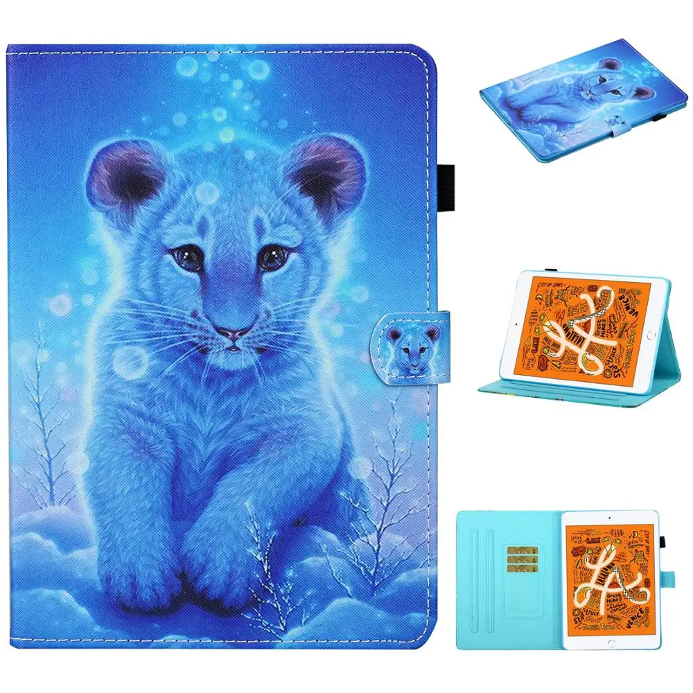 Умный чехол Mini 1 2 3 для iPad 4 7 9 дюйма защитный чехол-подставка с мультяшным рисунком
