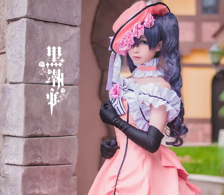 

Anime Black Butler Ciel Phantomhive Coplay Loita Victoria Dress Costume Halloween Party Suit