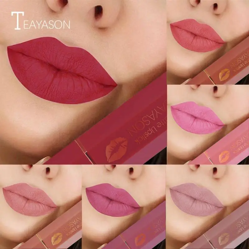 12 Цветов матовая помада batom длительный антипригарная чашка Увлажняющая губная