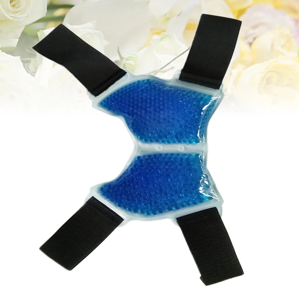 

Reusable Ankle Foot Ice Therapy Wrap Hot Cold Ice Pack with Adjustable Brace for Sprained Ankles Plantar Fasciitis (Blue)