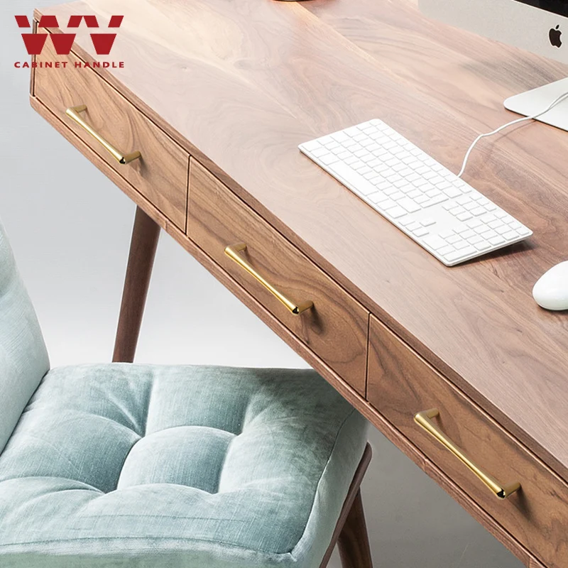 WV матовая золотая для шкафа ручки 96 мм 128 Твердый кухонный шкаф из цинкового