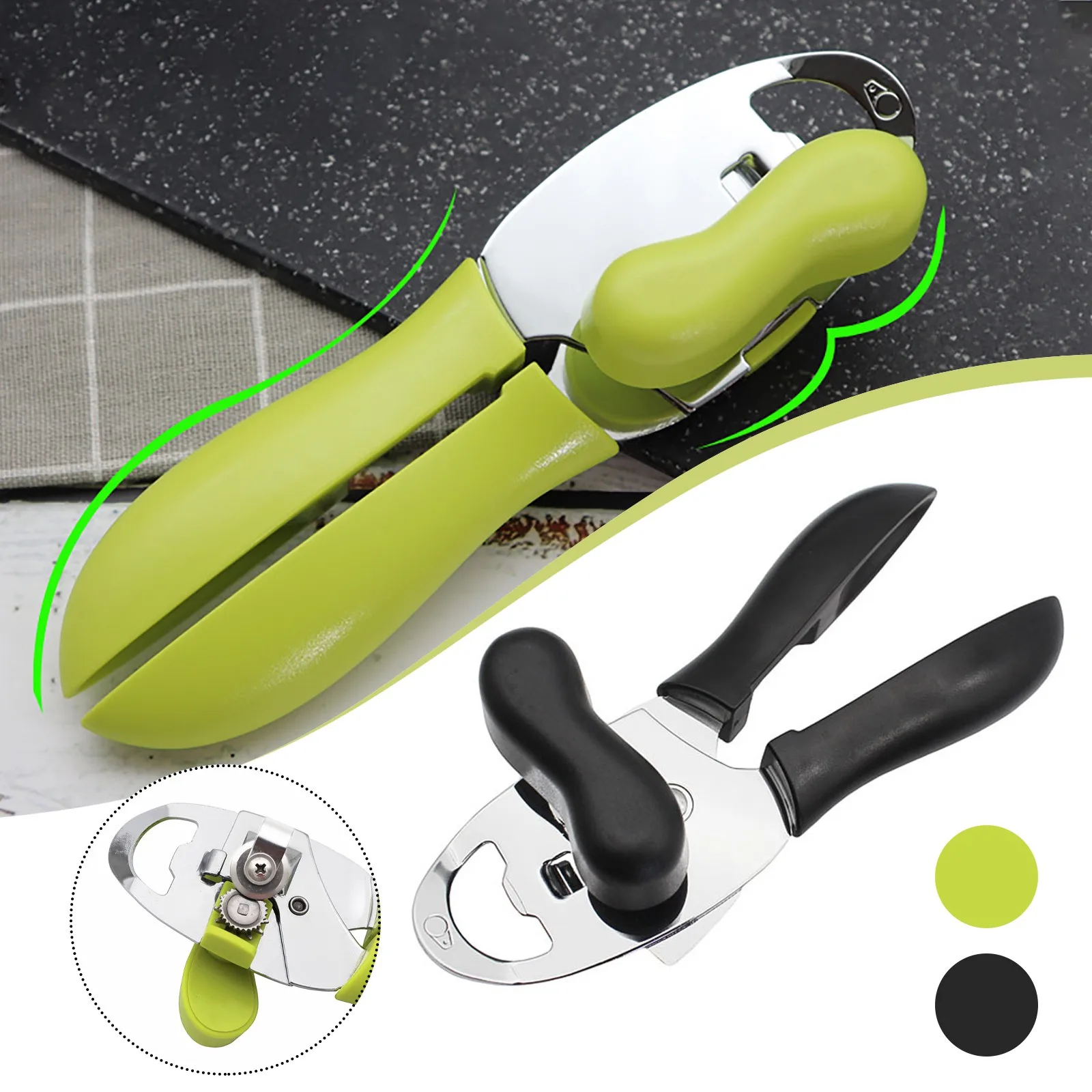 

Multi-purpose 4-in-1 Manual Can Opener Kitchen Home Bottle Opener