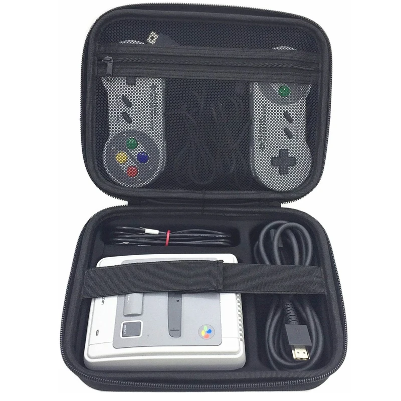 Прямая поставка жесткий чехол для мини игровой консоли сумка хранения SFC SNES