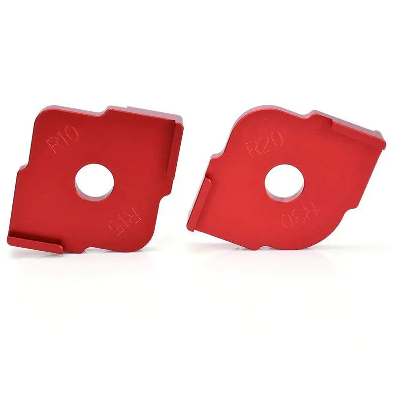 Набор из 2 шт алюминиевый сплав маршрутизатор стол плотник угол радиус джиг