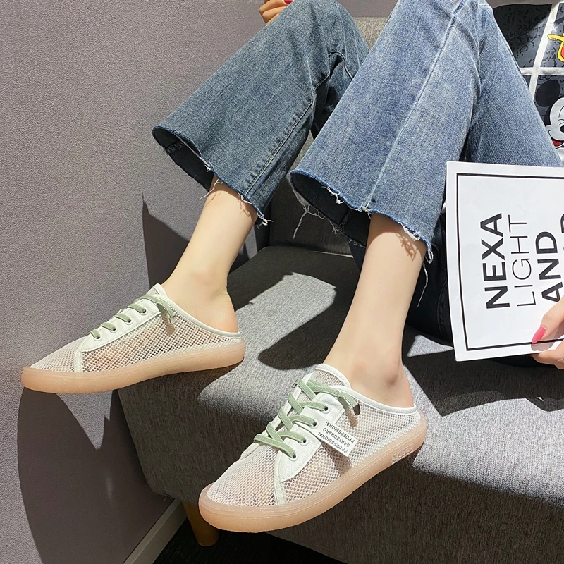 

MIYEDA Slippers Women for Summer Soft Breathable Mesh Cool Female Loafers Slip on Casual Comfortable Fashion Woman Shoes
