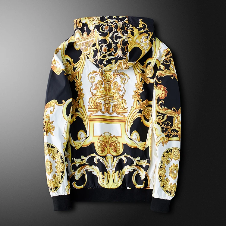 Модная дизайнерская куртка ветровка с длинным рукавом мужские куртки капюшоном