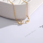 Ожерелье из нержавеющей стали под розовое золото с жемчугом