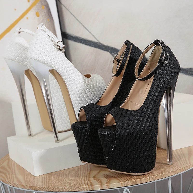 

Sexy 19cm High Heel Women Pumps Open Toe Women Sandals Shoes Size 35-42