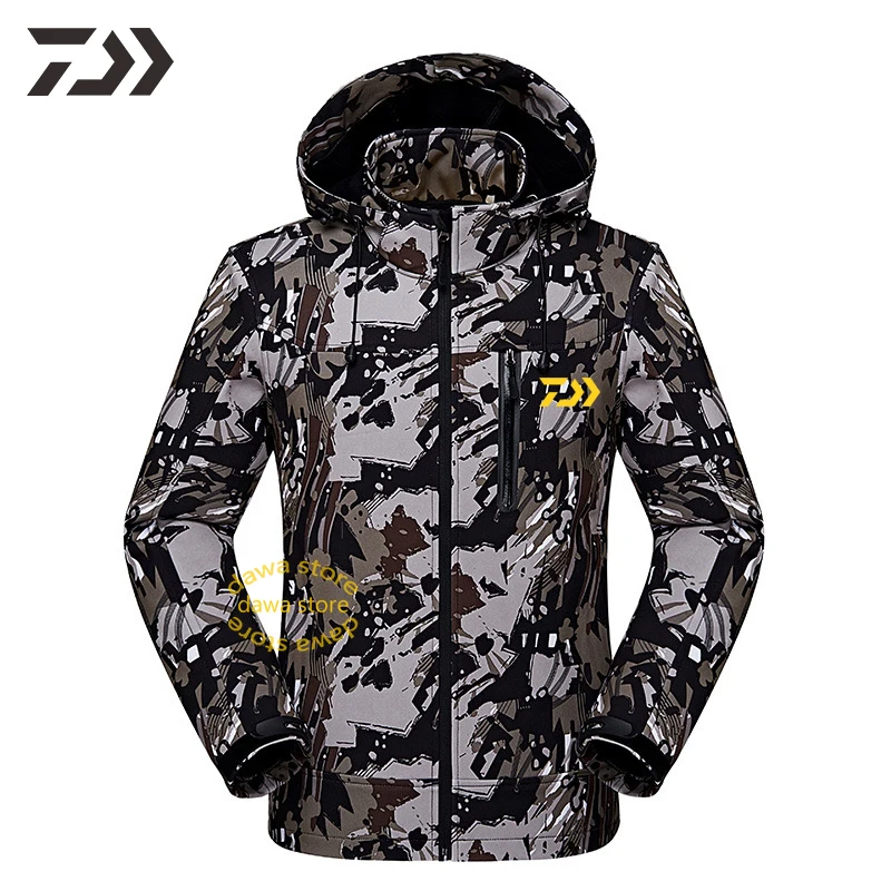 Daiwa одежда для рыбалки зимняя мужская женская камуфляжная рубашка в походных