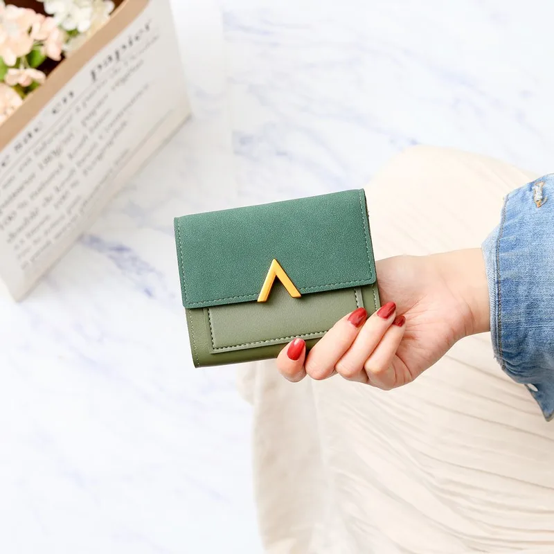 2019 кошелек женский короткий прошитый на застежке-молнии модные панельные