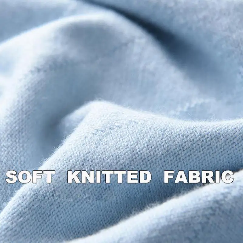 Одноцветный мужской роскошный компьютерный вязаный свитер с воротником под