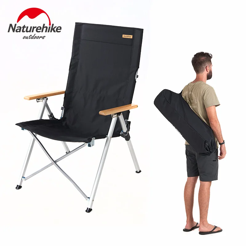 Складной стул Naturehike 600D из ткани Оксфорд кресло для рыбалки барбекю регулируемое