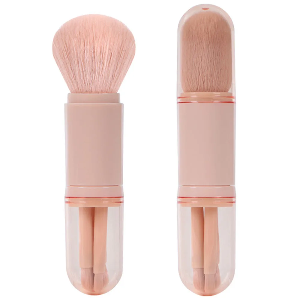 

New Telescopic 4 in 1 Travel Portable Makeup Brushes Set Eyeshadow Brush Lip Cosmetics For Face Makeup Brush Kit