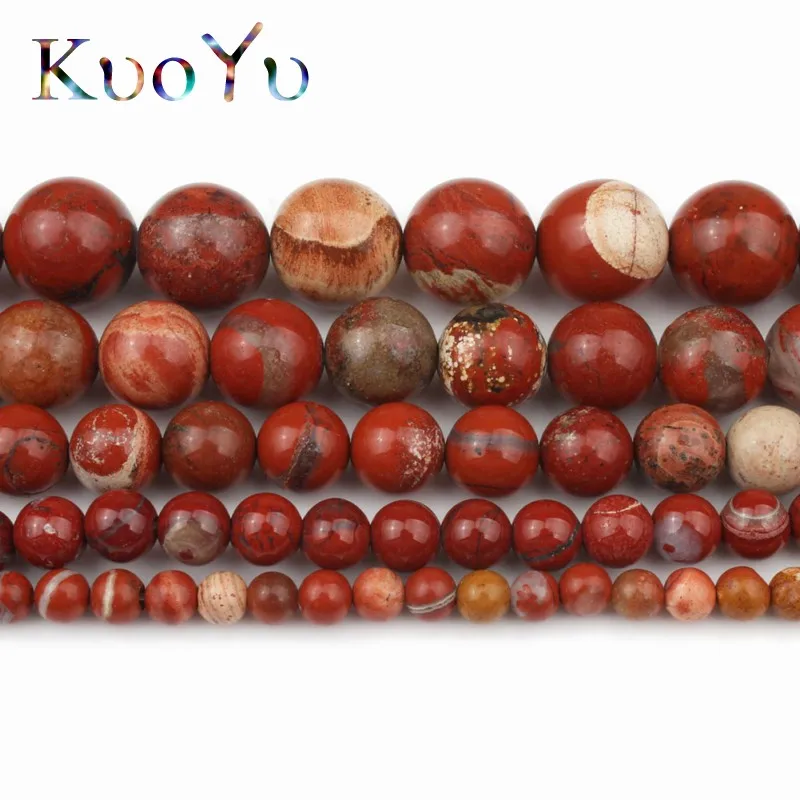Красные яшмы из натурального камня круглые свободные шарики для изготовления
