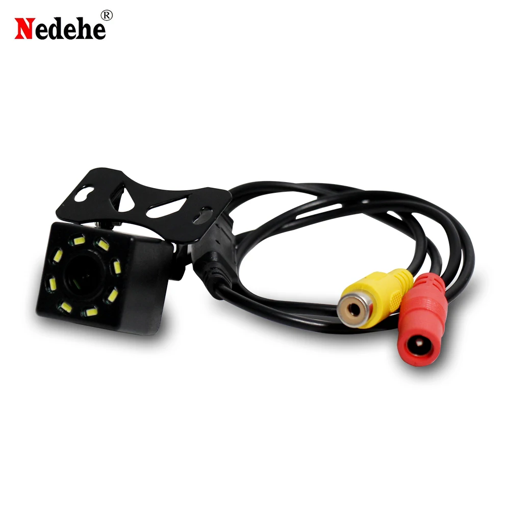 Car CCD Rearview Camera Universal  Backup Parking Reverse Camera 8 LED Night Vision Waterproof 170 Wide Angle HD Color Image