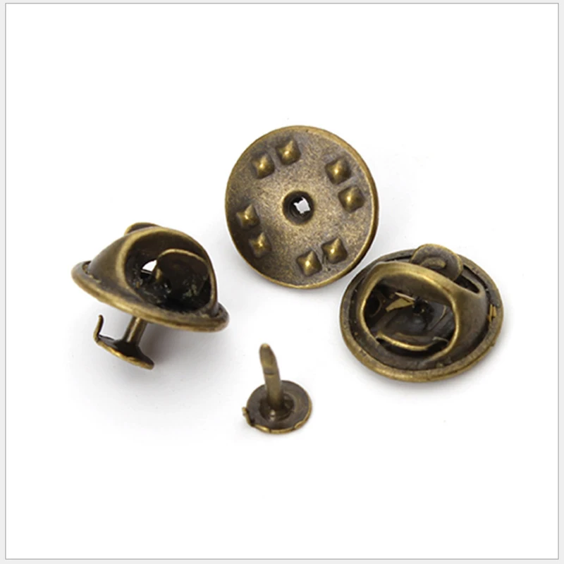 Металлическая Медная брошь-Пряжка 50 шт./лот застежка-Пряжка для ногтей