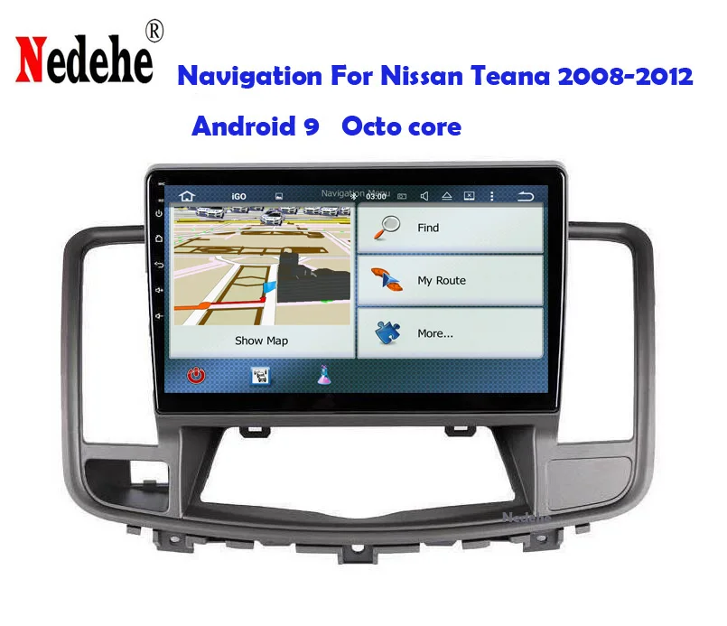 Автомобильный dvd плеер с восьмиядерным процессором 4 Гб + 64 ГБ Android 9 0 для Nissan Teana J32