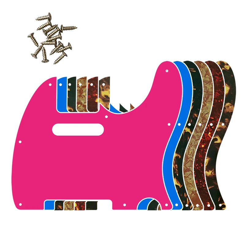 Фото Защитная пленка (пикгард) Xinyue для гитары Telecaster (US Standard) с 8 отверстиями для крепления, 62-я серия, с огненным узором №1