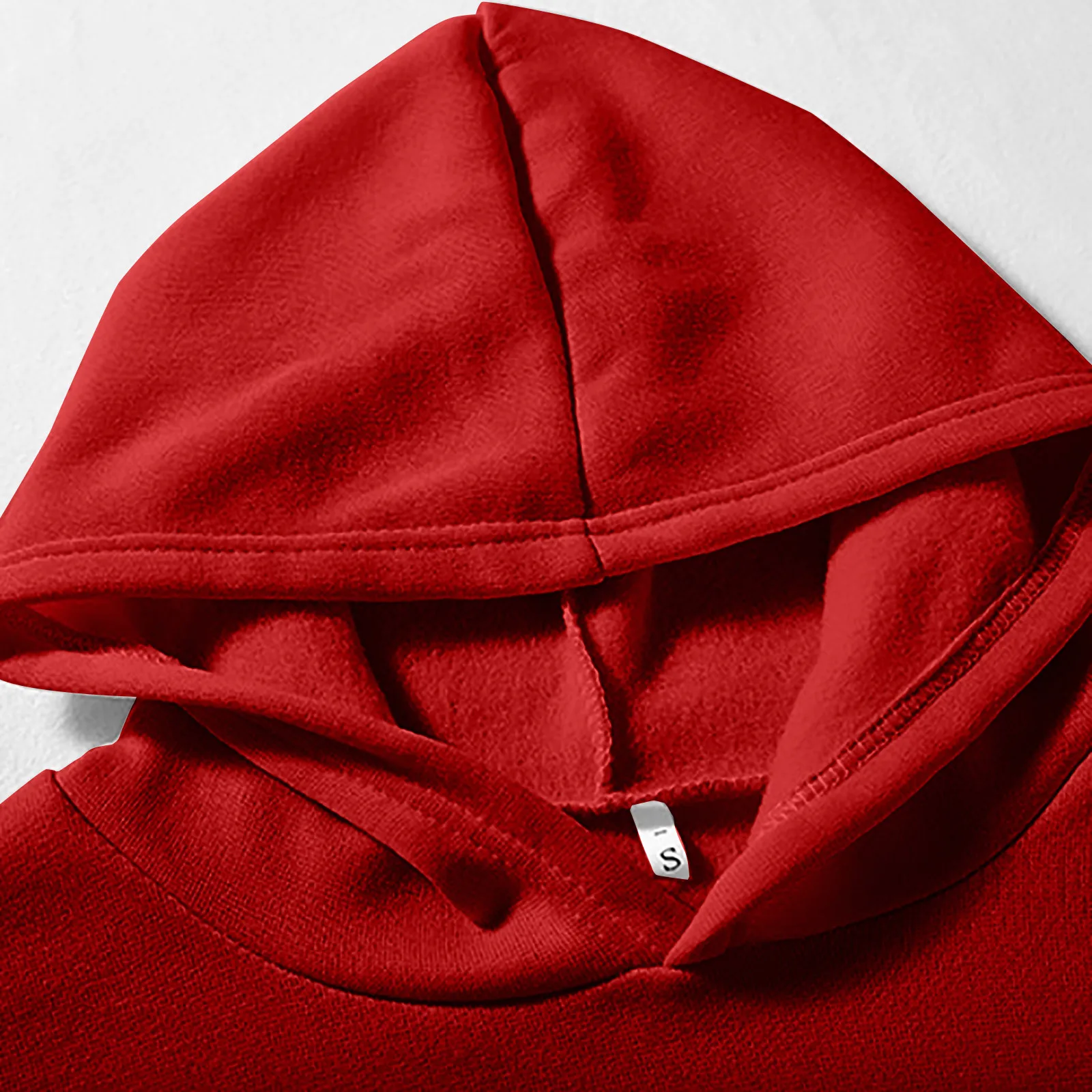 Свитшот женский с капюшоном однотонный брючный костюм длинным рукавом