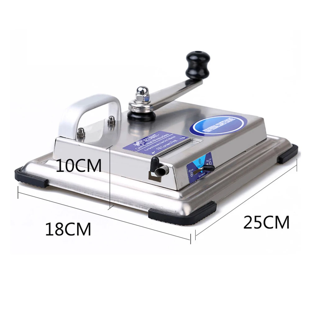 

Tabletop Manual Cigarette Rolling Machine Stainless Steel Hand Crank Tobacco Roller Maker Cigarette Injector Smoking Tool