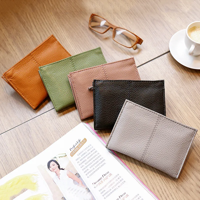 

SIKU genuine leather purse handmade women's key holder brand women wallet case