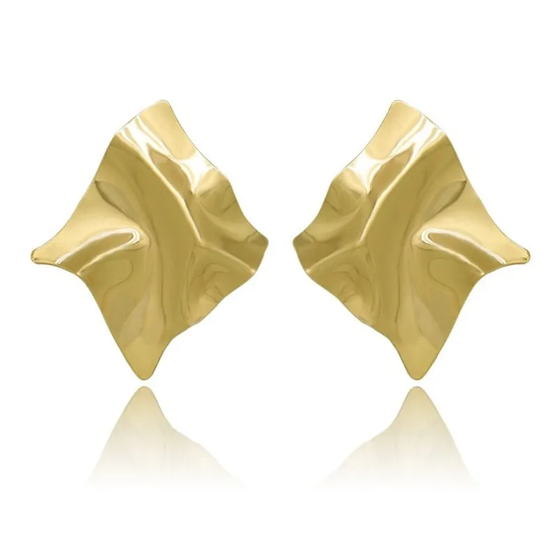 Модные Подвесные серьги 2019 металлические круглые геометрические для женщин