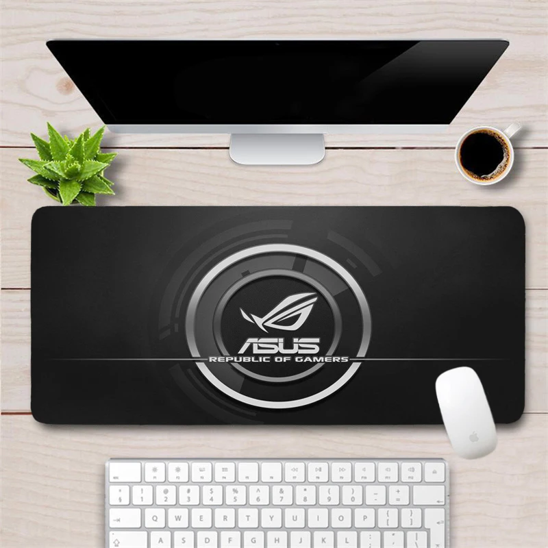 Большой классный игровой коврик для мыши ASUS 80x40 см резиновый прочный с