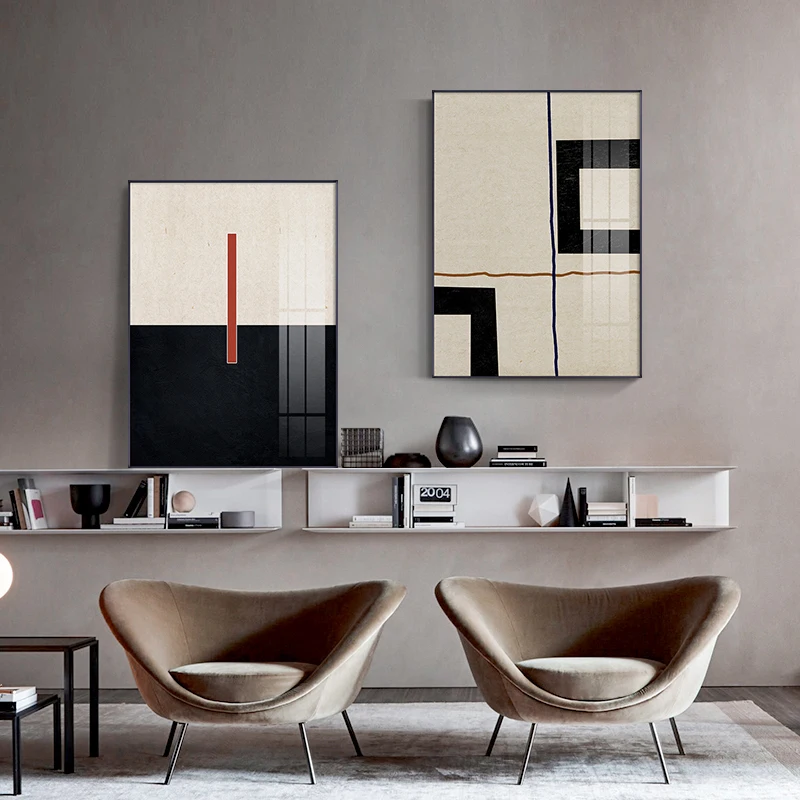 Абстрактный минималистичный стиль цветная Экспресс Картина на холсте плакаты