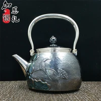 teapot portable kettle silver teapot hot water teapot 1200ml water kung fu tea set