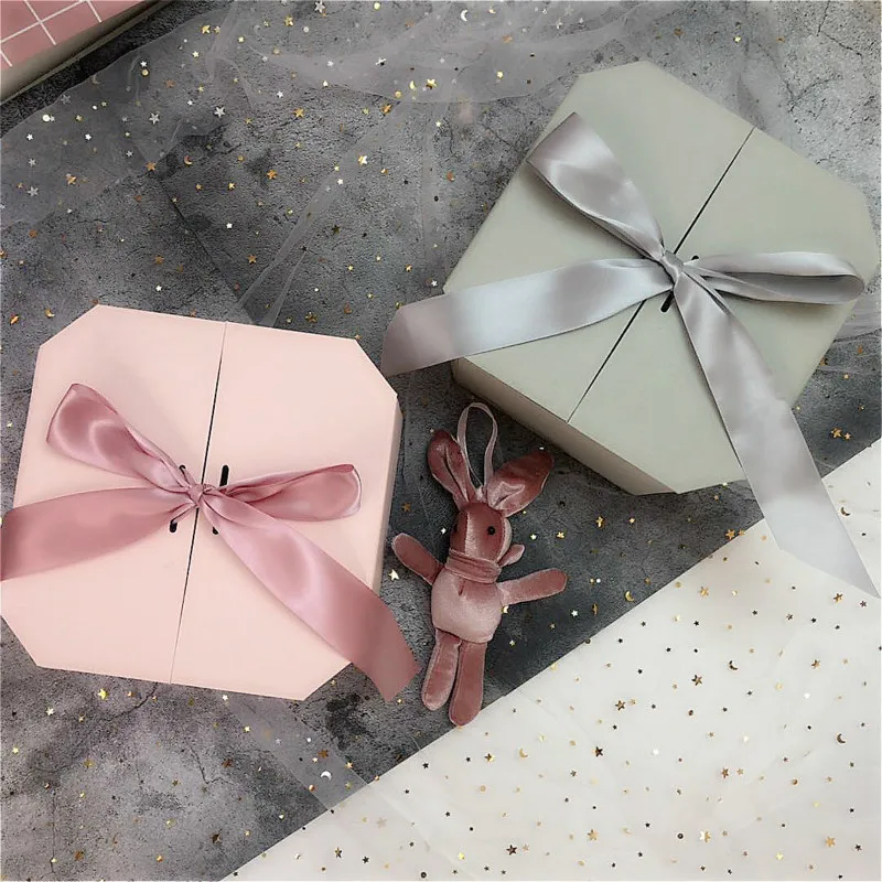 1 шт. Восьмиугольные подарочные пакеты с ручками стандартная коробка упаковка