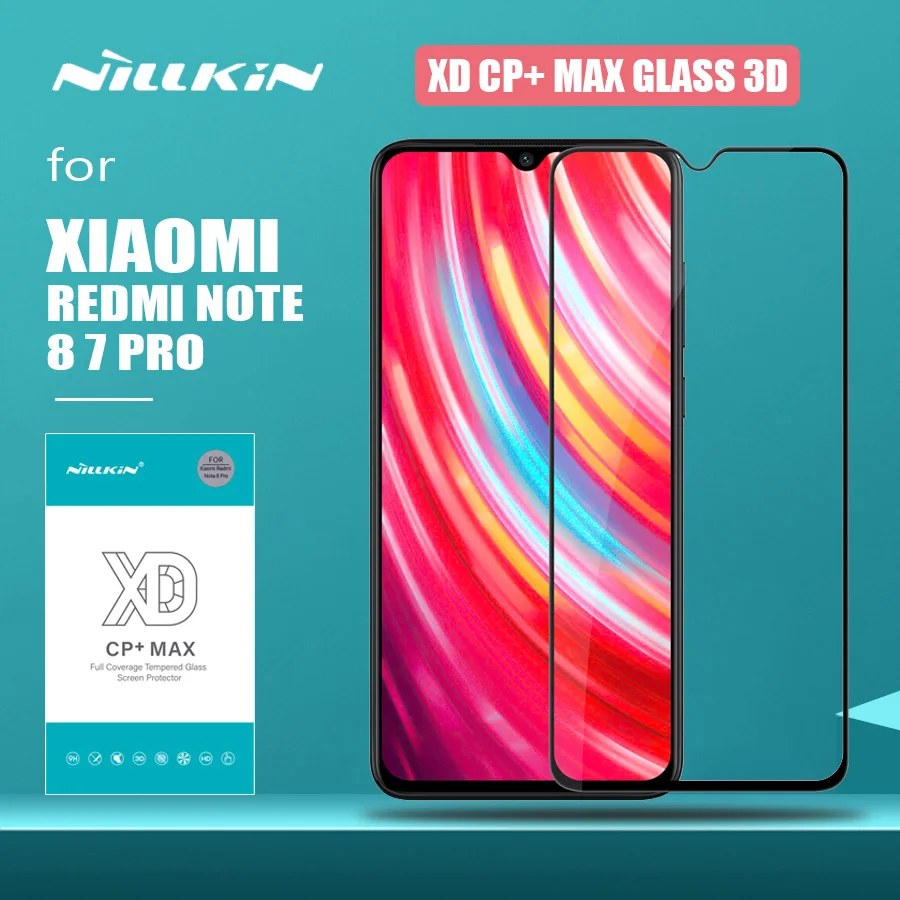 Защитное стекло Nillkin H/H + Pro/XD CP закаленное с полным покрытием для Xiaomi Redmi Note 8 7