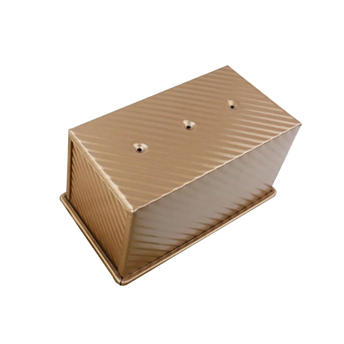 

Loaf Pan with Lid, Non-Stick Carbon Steel Toast Mold Rectangle Ripple Bread Baking Pan Bakeware Baking Mold